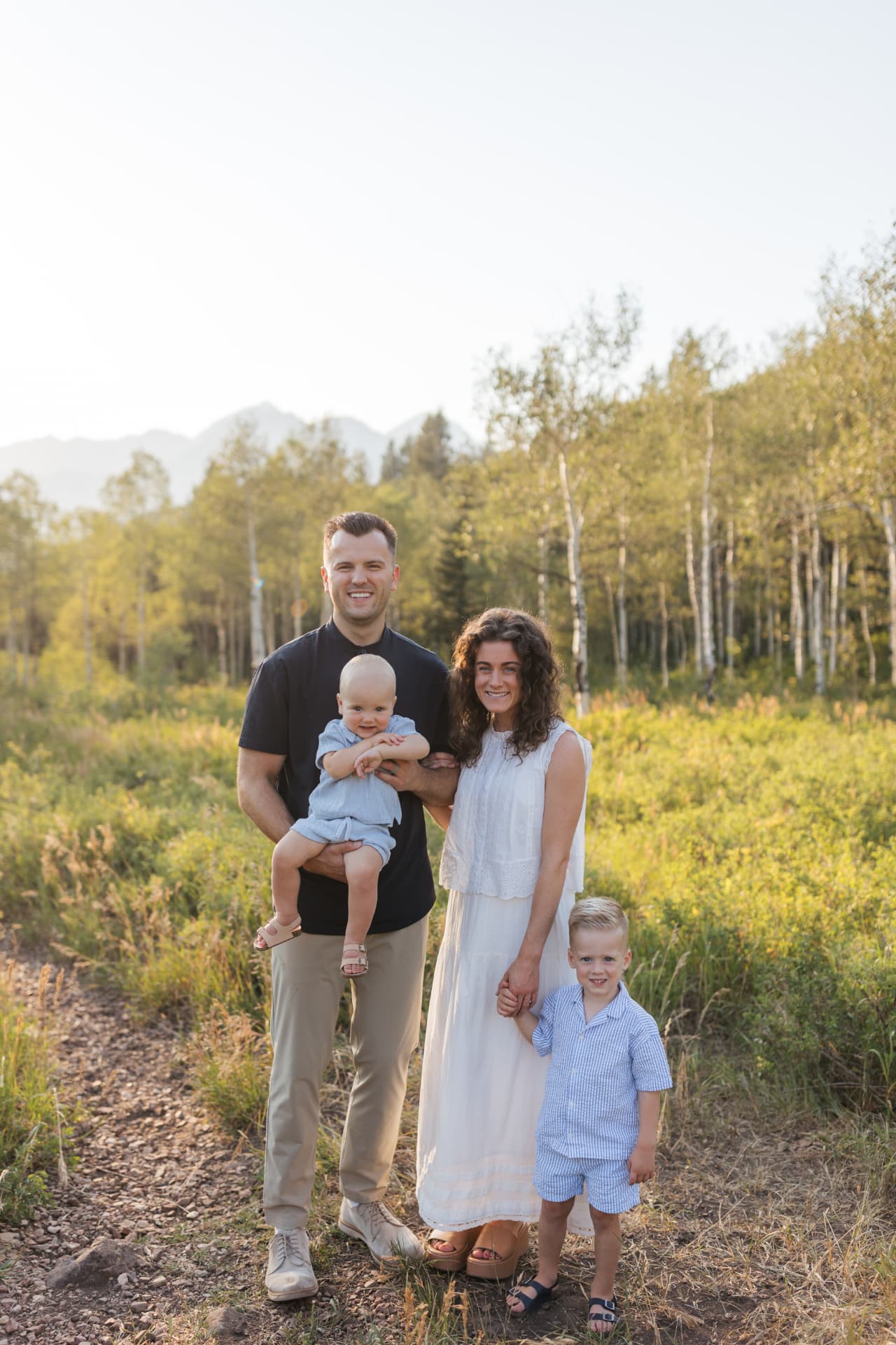 Stockton Ashby with his family